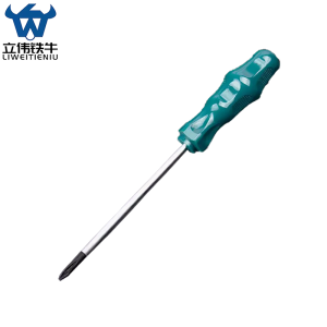 立伟铁牛绿胶炳螺丝刀5*150mm十字型/把