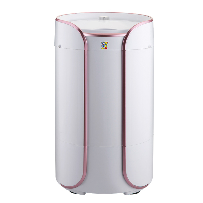 小鸭牌3.8KG小型婴儿童洗内衣裤单筒桶家用半全自动迷你洗衣机玫瑰金