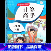 数学专项训练二年级下册*计算高手 二年级下 [正版]二年级下册计算能手数学口算天天练题卡和应用题2年级下大通关人教版每天