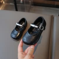 秋季新款儿童单鞋韩版女童简约公主鞋中小童女孩软底防滑皮鞋