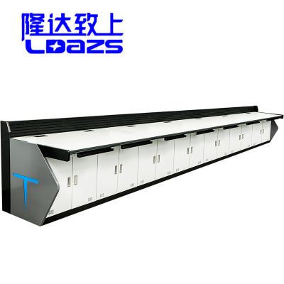 隆达致上LD159-7监控操作台机柜监控中心机房安防电脑监控台调度台接警台指挥席工作台桌工位定制做