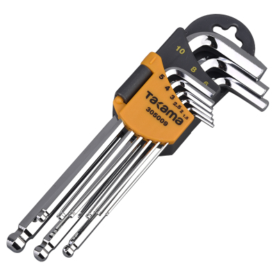 takama(高松)305009 内六角扳手9件套球头公制加长内六方螺丝刀L型六棱扳手套装S2