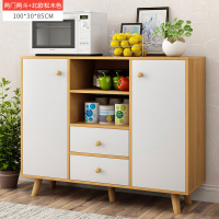 简约现代餐厅厨房家具置物架落地碗柜茶水柜电器储物柜收纳碗架酒柜多功能餐边柜