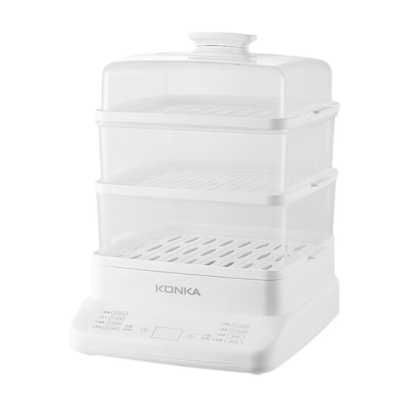 康佳电蒸锅24L双层容量元气鲜食多功能KDZG-1013-W