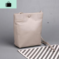 皮女包斜挎包包女2020新款韩版软皮水桶包夏季头层牛皮单肩小包NEW LAKE女斜挎包