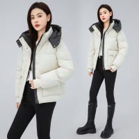 羽绒棉衣女外套2024新款连帽面包服百搭冬装韩版宽松短款时尚棉服