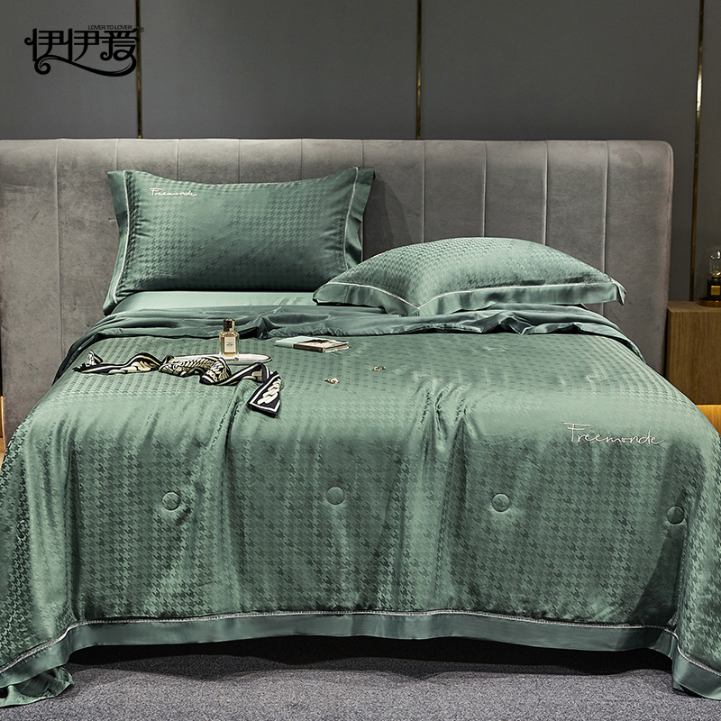 伊伊爱 80S莱赛尔纯色千鸟格系列夏凉被