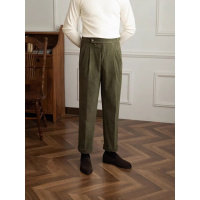 秋冬灯芯绒垂感西裤九分裤男士直筒休闲西裤