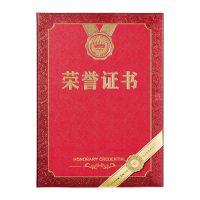 齐心 C5101N 特种纸荣誉证书 6K 红 单本装