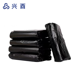 兴酉 黑色平口垃圾袋 75*90cm50只 包