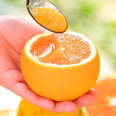 [中华特色]秭归馆 秭归脐橙九月红时令鲜橙5斤装 果径70-80mm 果园直发 华中