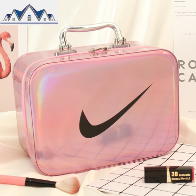 化妆包小号便携可爱少女大容量网红ins风超火收纳盒箱品手提随身 三维工匠收纳包