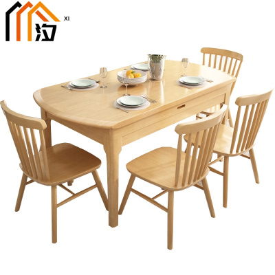 汐餐桌椅1.5m桌+4椅套