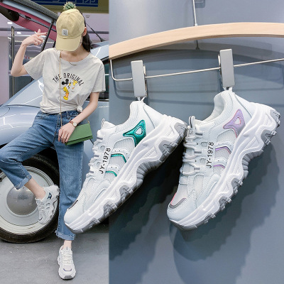 透气老爹女鞋2021夏季新款韩版鞋女增高街拍鞋子