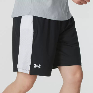 UA安德玛男裤新款透气运动裤舒适亲肤五分裤训练梭织短裤1383346-001 ZP