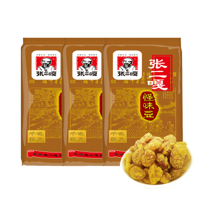 张二嘎 怪味豆 238g*3袋怪味豆 炒货蚕豆瓣坚果特产休闲零食怪味胡豆