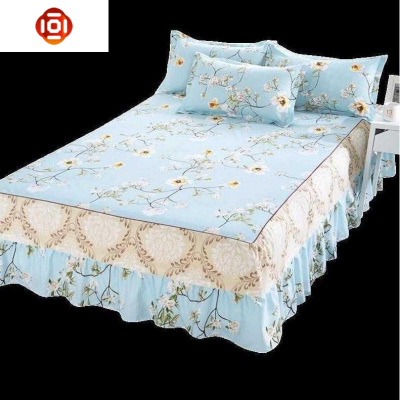 保护床裙式床罩棉棉防尘床单床套单件1米8乘2一八五5L。三维工匠