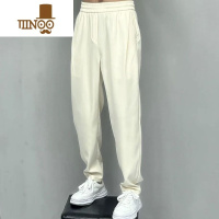 YANXU垂感冰丝九分休闲裤男夏季新款直筒宽松小脚阔腿裤痞帅潮牌运动裤