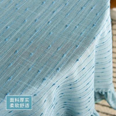 家柏饰(CORATED)北欧风格小圆茶几桌布阳台圆形餐桌布艺家用田园小清新荷叶边台布