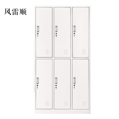 风雷顺加厚六门钢制更衣柜文件柜铁皮柜矮柜资料密码带锁