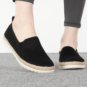 Skechers斯凯奇健步鞋女鞋新款透气运动鞋户外一脚穿休闲鞋113245-BLK ZP