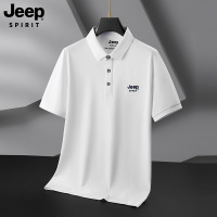 JEEP SPIRIT商务休闲短袖POLO衫男士T恤夏季新款宽松翻领打底上衣