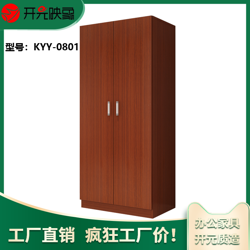 开元映象简约现代家居办公储物存包经济大空间两门衣柜KYY-0801