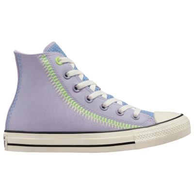 匡威(CONVERSE)高帮平台帆布鞋复古拼接连裤扣女士休闲运动板鞋