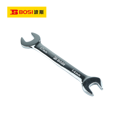 波斯(BOSI)精品开口扳手(14x17mm BS381417)把