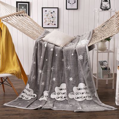 冬季小毯子学生宿舍单人1.5m米床单珊瑚绒被加厚毛毯法兰绒薄铺