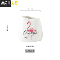三维工匠笔筒创意时尚可爱收纳盒学生桌面北欧个性简约办公室ins大容量笔 火烈鸟