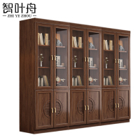 智叶舟实木办公柜六门2235*372*1940mm台