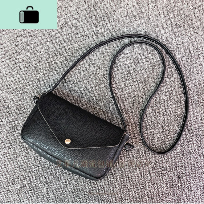 小包包女士2020春夏上新款迷你单肩包手机包女简约ins百搭斜挎包NEW LAKE 8013荔枝纹黑色金典荔枝纹女斜挎包