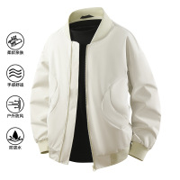 夹克男春秋新款复古街头百搭潮牌休闲宽松棒球服立领夹克男士外套
