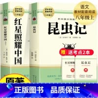 [全2册]昆虫记+红星照耀中国 [正版] 红星照耀中国和昆虫记法布尔完整无删减版八年级上册必读名原著初二初中语文经典文学