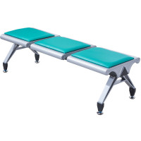 锦北 无靠背排椅候诊椅加厚机场银行车站医院等候椅大厅连椅三人位带垫