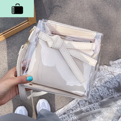 夏天网红2020新款流行透明包包高级感斜挎包女百搭ins时尚果冻包NEW LAKE女斜挎包