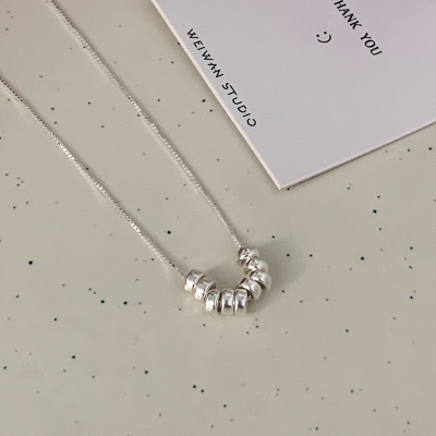 s925纯银小珠子项链女款简约小众设计锁骨链高级感气质颈链送女朋友老婆情人节七夕生日礼物