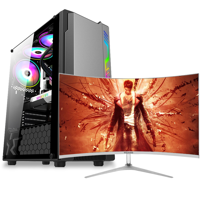 铭能 酷睿i5四核/rx550 4g独显/8g内存/256g固态 500g机械盘 台式机