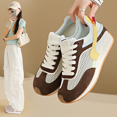 2026德迅鞋女春季新款韩版ins女学生休闲厚底百搭板鞋街拍