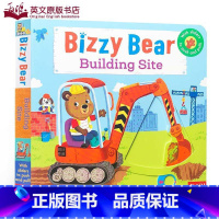 [正版]送音频英文原版绘本Bizzy Bear:Building Site 忙碌的小熊建筑工地机关书操作抽拉玩具撕不烂纸