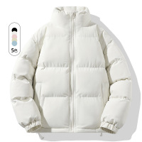 男装秋冬装新款棉袄防风情侣款棉服青少年潮牌保暖纯色棉衣男外套