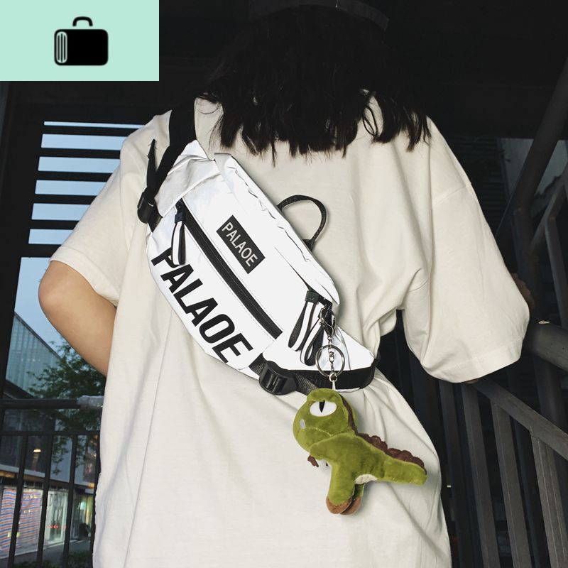 斜挎包男潮牌时尚潮流嘻哈街头工装胸包学生单肩包女休闲个性腰包NEW LAKE男士单肩包