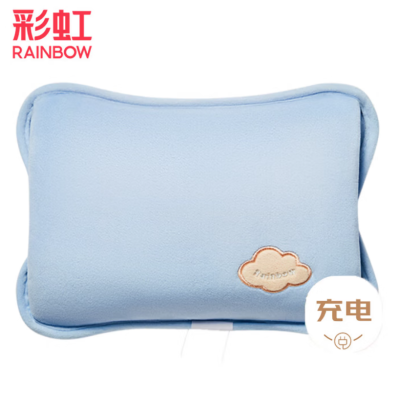 彩虹 免洗 亲肤绒暖水袋 T322-L 蓝色