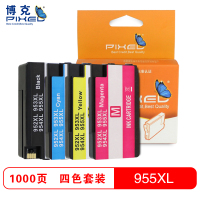 博克(PIXEL)955XL彩色墨盒适用HP 7720 7730 8210 8216 8720 8725 8730打印机