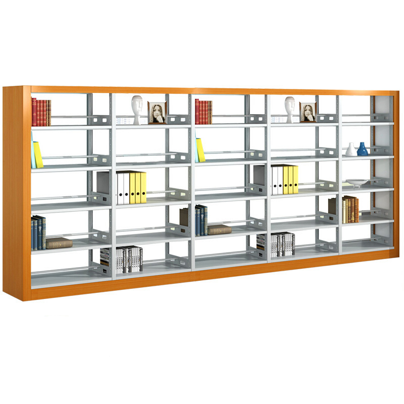 慧采云 钢制书架学校图书馆书店书籍室阅览室双面书架资料架双面一列五组