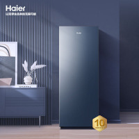 海尔(Haier)152升 立式冷柜 冰柜 小冰箱 黑金净化抗菌 风冷无霜 1级能效 冻藏转换 BD-152WGHBM