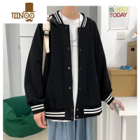 YANXU棒球服男复古高街美式薄款外套宽松初高中学生夹克百搭男装