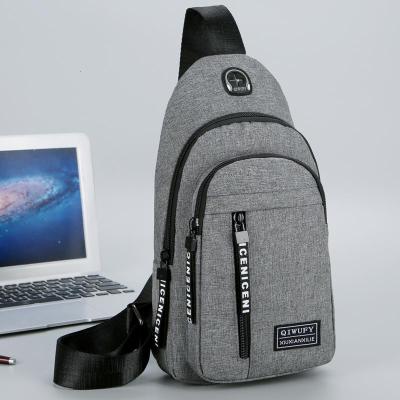 派尼美特男士胸包单肩包时尚休闲小包防水帆布胸包斜挎包户外运动背包跨包