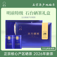 [中华特色]池州馆 2026年新茶春茶 天方300g/盒 明前特级Ⅰ天方硒茶绿茶 茶叶礼盒 石台硒茶 华东